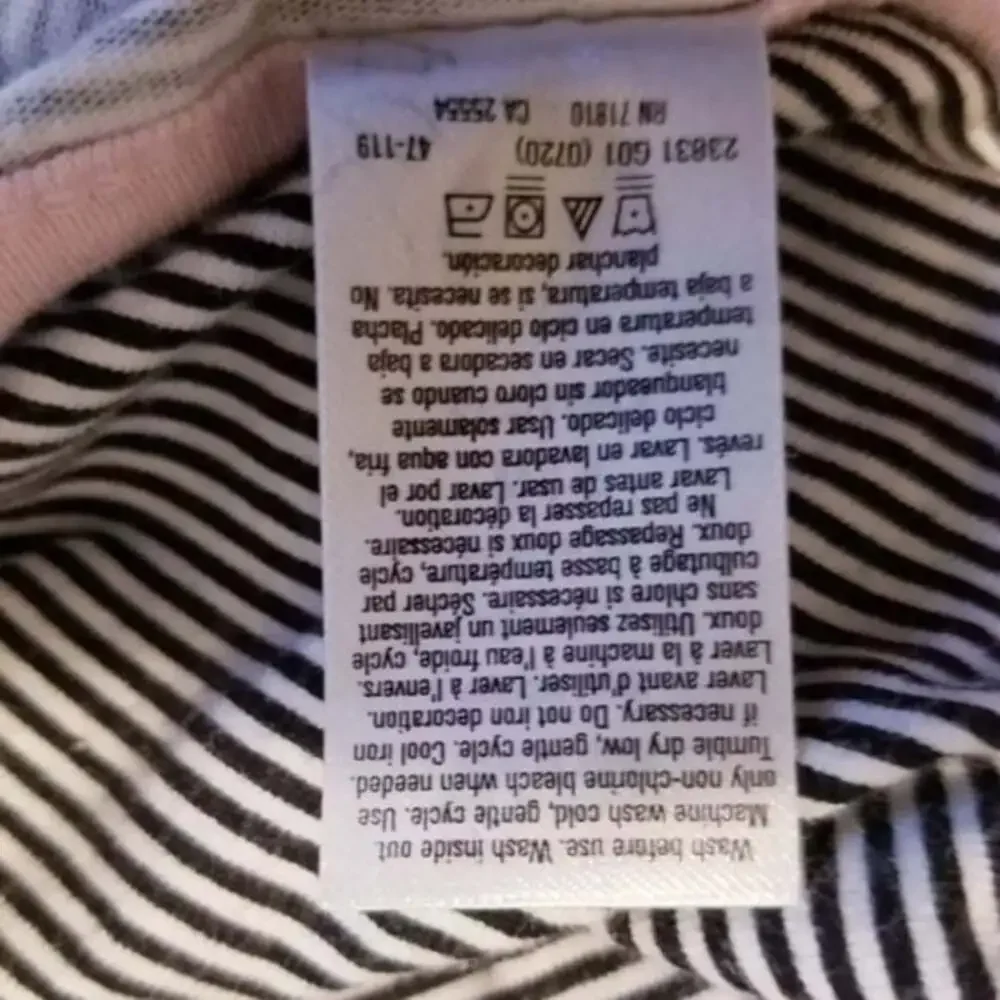 Gerber Baby Girls Bunny Sleep Size 0-3 Months Pink/Black/Grey EUC